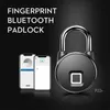 Bluetooth ładowna inteligentna blokada bezkluczykowego blokada odcisków palców IP66 Wodoodporna antykradzieżowa zabezpieczenia Padlock Bagaż zamek FLP22 201013