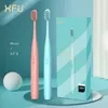 SEAGO Electric Toothbrush Battery Powered Sonic 20000 Strokes/Min IPX7 Waterproof Soft Bristle Brush Head for Travel Couple 220224