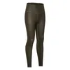 Lu02 calças de yoga de couro nu dourado mulheres039s leggings cintura alta apertado elástico esportes fitness leggins roupas de ginástica correndo work5953201