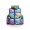 Mode gilet pour fille hiver épais vers le bas vêtements pour enfants veste sans manches enfants neige garçon enfants gilet 211203