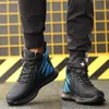 Suadex Work Boots安全鋼のつま先の靴男性通気性スニーカーの靴足首ハイキングブーツ防止防止履物210830