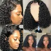 Short curly bob wigs 13x4 Lace Front Human Hair Brazilian remy Wigs for balck women Kinky water wave Wig Pre Plucked hd thin film 130% Density pixie cut diva1
