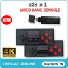 HD 4K Retro Mini Video Game Console 628 Spel med 2 dubbla bärbara trådlösa styrenheter för HDTV -videospel