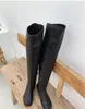 Bot Tibi Tibi Yüksek Kadınlar Sonbahar Elastik Botalar Mujer Med Heels Diz Botinler 2021 Seksi Bota Feminina