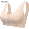 H9655 Sous-vêtements de soutien-gorge en soie de glace après une chirurgie du cancer du sein sans anneau en acier Bras à glissière avant Mastectomie Soutien-gorge spécial Lingerie 210623