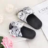 Summer Sandals Slippers Kids Girls Sequins Big Bowtie Baby Beach Shoes Glitter Slides Princess 210712