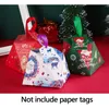 Xmas Candy Gift Wrap Papierowe Box Santa Claus Małe Ciasto Cartoon Pudełka do opakowania Snowflake Elk Party Party Uroczystość Nieregularne BH4876 Wly