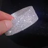 Bileklik Kıvılcım Bling Rhinestone Kristal Açık Kumbez Bangles Kadınlar İçin Lüks Cazibe Bilezik Gelin Düğün Partisi Takı Hediyeleri