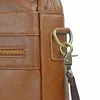 Men's Briefcase Genuine Leather Cow Laptop Casual Travel Shoulder Bags