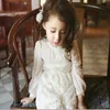 afairytale Girls Dress New Lace Girl's Clothes White long sleeves Children Princess Summer kids clothes Baby girls Dresses Q0716