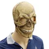 Realistisk läskig skalle fullhuvud latex skräck spöke halloween party mask kostym cosplay rekvisita rolig vuxen en storlek