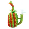 7quot Water Smoking Pipes Bong Smoke Grinder Silicone Hookah Colorful Pineapple Tobacco Pipe Cigarette Holder8101784