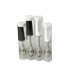 Concentrate oil Vapes Atomizer Cartridge Glass Carts Black white top 510 Thread 1 Gram Ceramic Coil Empty Vape pen