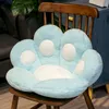 Cute Cat White Plush Pink Seat Cushion for Office Dinning Chair Desk Seat Backrest Pillow Outdoor Garden Massage