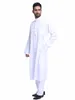 Survêtements pour hommes Dubaï Arabe Islam Musulman Vêtements Ensembles Hommes Jubba Thobe Solide Kimono Longue Robe 2 Pièces Ensemble Hauts Et Pantalons Saud227i