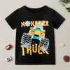 Zomer 1 stuk Kid Jongen Korte Katoen Casual Voertuig T-shirt 210528