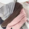 Coperta per maglieria per neonati Lettere stampate Ragazzi Ragazze Morbido 100% cotone Bambini Toddler Infant Autunno Inverno Coperte Top