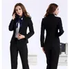 Costumes pour femmes Blazers sur mesure femmes costume robe noir dames bureau d'affaires Tuxedos vêtements de travail formels (veste + pantalon) pantalon