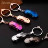 Jobon High Quality Key Chain LED Lights Keychains Custom Lettering Gift For Car Key RIng Holder Bag Pendant Best Gift for Friend G1019