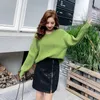 Suéteres para mujer Primavera Otoño Mujeres Halter Suéter Punto Suéter Tops Femme Slim