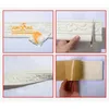 3D Köpük Duvar Çıkartmaları Kendinden Yapışkanlı Su Geçirmez Süzebo Duvar Kağıdı Border Duvar Sticker Oturma Odası Yatak Odası Ev Süslemeleri
