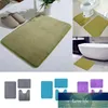 3 stks antislip bad mat koraal fluwelen geheugen katoen badkamer absorberende antislip tapijt 3 stks / set toilet kussen # LR4 Mats Factory Prijs Expert Design Quality Nieuwste