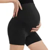 Women Matnicy Yoga Training Shorts 2021 Summer Nowy rozciąganie stałego wysokiej talii nad ciążą brzucha