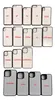Capa de telefone em branco de sublimação de borracha 2D tpu para iphone 15 14 plus 13 12 pro max 11 capas sublimadas produtos em branco