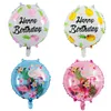 Party-Dekoration, 45,7 cm, rund, hawaiianischer Ballon, Flamingo, Aluminiumfolie, Weinglas, Blatt, Geburtstag