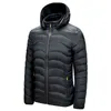 Men Winter Brand Warm Waterproof Thick Jacket Parkas Coat Autumn Windproof Detachable hat Slim 211216