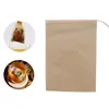 天然ティーフィルターバッグツール未漂白紙袋100個/ロット使い捨て茶注入客のコーヒーバニラスパイスディフューザー