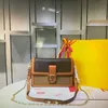 MINI DAUPHINE デザイナーショルダーバッグ高級トートハンドバッグ女性トート本革リバースキャンバスブラウンオールドフラワーハンドバッグファッション財布女性クラシックチェーンバッグ