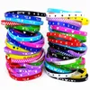 100 stks kinderen siliconen armband polsband kinderen jongen meisje geassorteerde kleuren liefde bangle familie party gift mix stijlen geheel