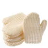 Gants de bain en Sisal naturel, 20x16cm, gant de douche Spa, pour adoucir la peau