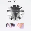 Nagelkonstsatser Easy French Line Edge Smile Cutter Stencil Trimmer Clipper Styling Forms Manicure Accessories Tools Tools
