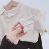 Children's Shirt Spring New Boys' Diagonal Collar Shirt Top Baby Two Color Shirt Baby Boy Clothes Girls Blouse 210306