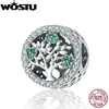 WOSTU 2019 Nowy 925 Sterling Silver Drzewo Dla Życia Charm Koralik Fit Oryginalna Bransoletka Moda Silver Biżuteria Prezent CQC919 Q0531