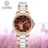 Faioki Fashionable and luxurious Ladies Mechanical Watch with ETA movement butterfly design