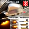 Nowy 2 sztuk Dynamiczny Lampa Wskaźnik Blinker StartUp Oddech Light Side Wing Lusterka Wskaźnik do Audi A4 A5 S5 B8.5 B8 RS5 RS4 S6 S4