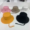 The New JACQUE Korean Same Paragraph Pink Fisherman Hat Ladies Hat All-match Sunscreen Female Beach Hat H0828