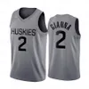 NCAA Hombre UConn Huskies College Gianna Maria Onore 2 Gigi Camisa cosida Mamba KB # 33 # 8 # 24 Lower Merion High School Memorial Camisetas de baloncesto cosidas S-3XL