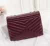 Дизайнеры женские сумочки Lou-Lou-Scelling Bags Square Fat Loulou Chain Bag Lou Real Leather Woman