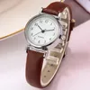 Wristwatches 2021 Women'S Watch Student Jewelry Korean Style Leather Strap Harajuku Decorative
