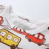 Мальчик одежда летние мальчики набор белый мультфильм детская футболка для детской футболки + короткие 2 шт. Детей 210528