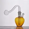 Commercio all'ingrosso a buon mercato mini viaggio Apple dab rig narghilè Tubo all'ingrosso di bong per fumatori di acqua in vetro con bruciatore a nafta