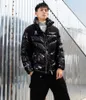 Winter men's white duck feather parkas coat hooded casual men plus size thickened bright color coat jacket