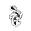 925 Sterling Silver Note Recorder Projector Piano Charms Beads Fit European Charms Bracelet Original Bracelets Bangles Jewelry Q0531