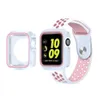 Fashion Dual Colors Soft TPU Case Bumper For Apple Watch iWatch Series 1&2&3 38mm 40mm 42mm 44mm 41mm 45mm Cover Frame Full Protection