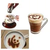 New16pcs / lote Plástico extravagante café decorando stencils leite espuma decoração decoração molde barista cappuccino modelo de impressão spray RRD12799