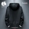 Chaqueta de otoño impermeable sping juventud de los hombres estilo coreano delgado capucha tendencia moda rojo casual abrigo negro rompevientos masculino 210811